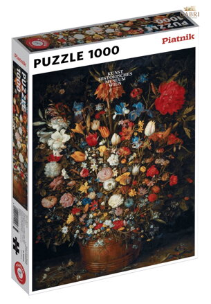 PIATNIK Puzzle Květiny v dřevěné váze 1000 dílků