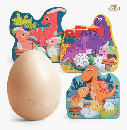 TOP BRIGHT Puzzle Dinosauří vejce 3x6 dílků