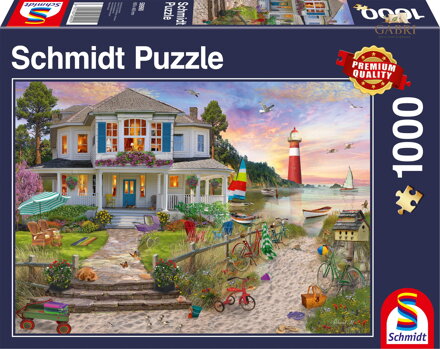 SCHMIDT Puzzle Dům na pláži 1000 dílků