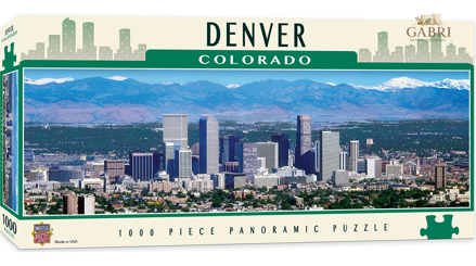 MASTERPIECES Panoramatické puzzle Denver, Colorado 1000 dílků