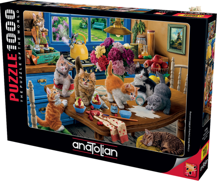 ANATOLIAN Puzzle Koťátka v kuchyni 1000 dílků