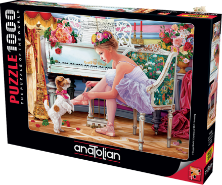 ANATOLIAN Puzzle Baletka a její štěně 1000 dílků