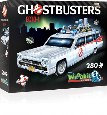 WREBBIT 3D 3D puzzle Auto GhostbustersECTO-1, 280 dílků