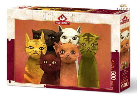 ART PUZZLE Puzzle Kočičí tým 500 dílků