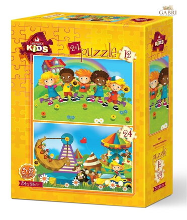 ART PUZZLE Puzzle Děti se baví 12+24 dílků