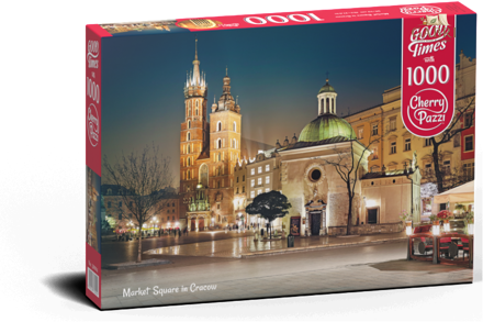 CHERRY PAZZI Puzzle Královský rynek v Krakově, Polsko 1000 dílků
