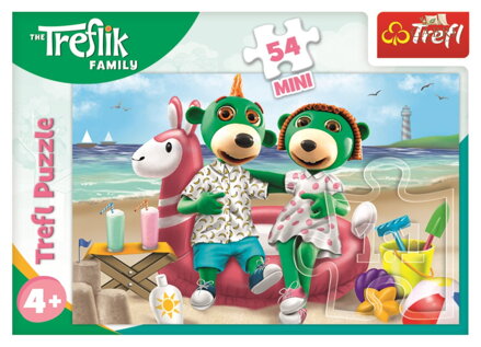Puzzle Treflíci: Na pláži 54 dílků