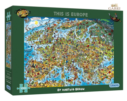 GIBSONS Puzzle To je Evropa 1000 dílků