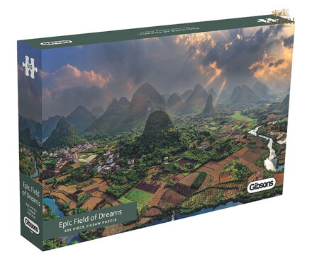 GIBSONS Panoramatické puzzle Impozantní krajina 636 dílků