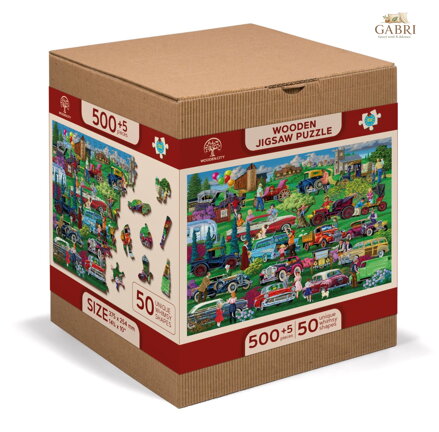 WOODEN CITY Dřevěné puzzle Veteráni 2v1, 505 dílků EKO