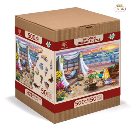 WOODEN CITY Dřevěné puzzle Letní čas 2v1, 505 dílků EKO