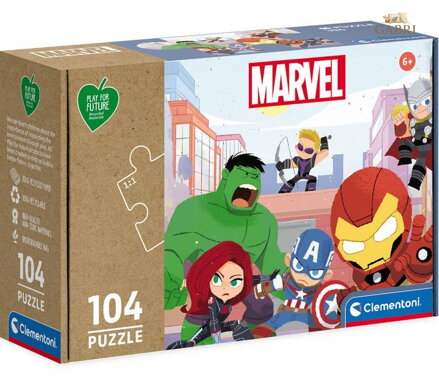 CLEMENTONI Play For Future Puzzle Marvel: Avengers 104 dílků