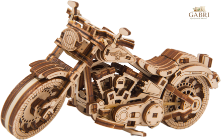 WOODEN CITY 3D puzzle Motocykl Cruiser V-Twin 168 dílků