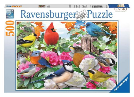RAVENSBURGER Puzzle Zahradní ptáci 500 dílků