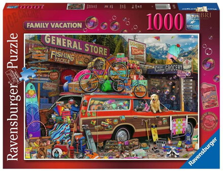 RAVENSBURGER Puzzle Rodinná dovolená 1000 dílků