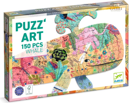 DJECO Obrysové puzzle Velryba 150 dílků