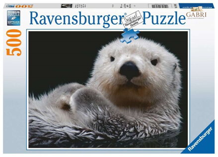 RAVENSBURGER Puzzle Roztomilá malá vydra 500 dílků