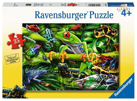 RAVENSBURGER Puzzle Úžasní obojživelníci 35 dílků