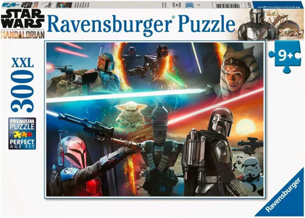 RAVENSBURGER Puzzle Star Wars - Mandalorian: Křížová palba XXL 300 dílků