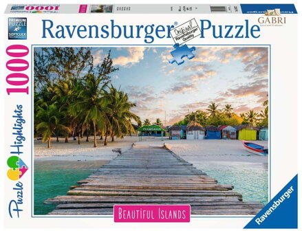 RAVENSBURGER Puzzle Nádherné ostrovy: Maledivy 1000 dílků