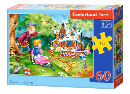 CASTORLAND Puzzle Jeníček a Mařenka 60 dílků
