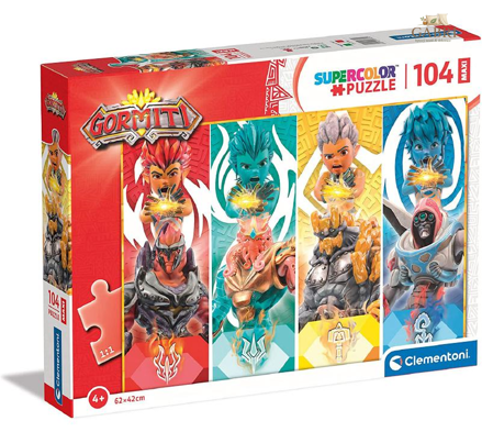 CLEMENTONI Puzzle Gormiti: Poslové s náramky MAXI 104 dílků