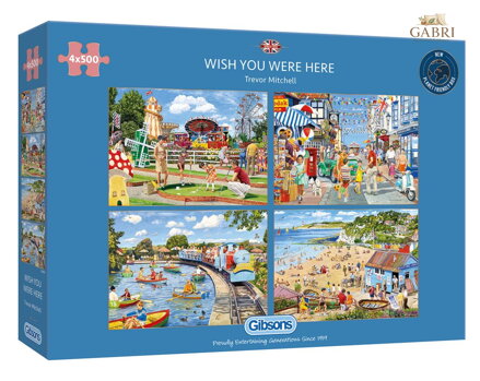 GIBSONS Puzzle Kéž bys tu byl 4x500 dílků