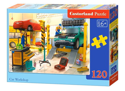 CASTORLAND Puzzle Autodílna 120 dílků