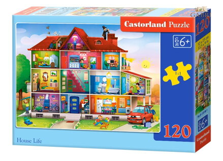 CASTORLAND Puzzle Život v domě 120 dílků