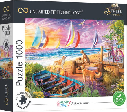 TREFL Puzzle UFT Vacay Time: Výhled na plachetnice 1000 dílků