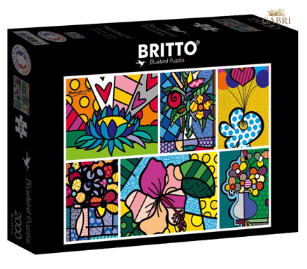 BLUEBIRD Puzzle Koláž: Květiny 2000 dílků