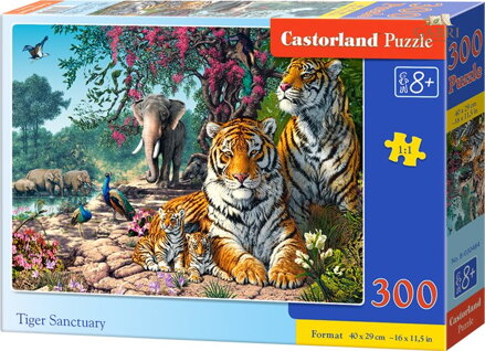 CASTORLAND Puzzle Tygří útočiště 300 dílků