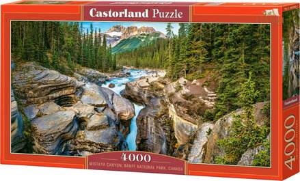 CASTORLAND Puzzle Kaňon Mistaya, Národní park Banff, Kanada 4000 dílků