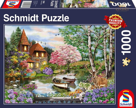 SCHMIDT Puzzle Dům u jezera 1000 dílků