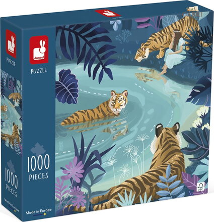 JANOD Puzzle Tygří setkání 1000 dílků