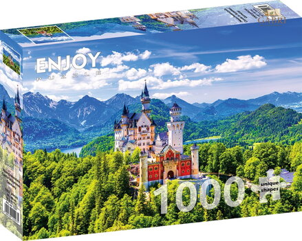 ENJOY Puzzle Zámek Neuschwanstein v létě, Německo 1000 dílků