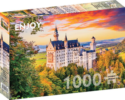 ENJOY Puzzle Zámek Neuschwanstein na podzim, Německo 1000 dílků