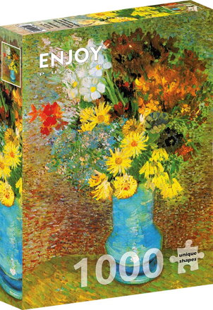 ENJOY Puzzle Vincent Van Gogh: Váza se sedmikráskami a sasankami 1000 dílků