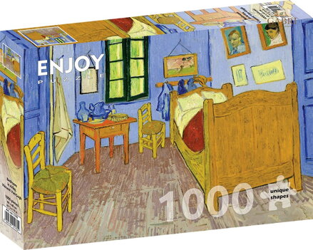 ENJOY Puzzle Vincent Van Gogh: Ložnice v Arles 1000 dílků