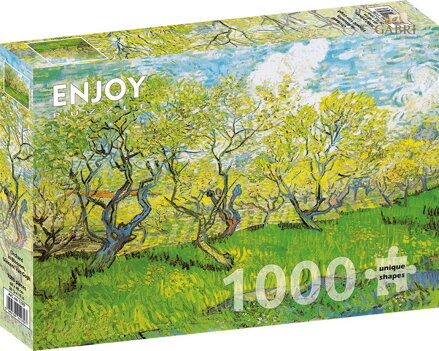 ENJOY Puzzle Vincent Van Gogh: Kvetoucí sad 1000 dílků