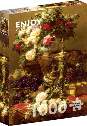 ENJOY Puzzle Jean-Baptiste Robie: Květiny a ovoce 1000 dílků