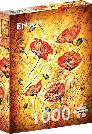 ENJOY Puzzle Červené vlčí máky 1000 dílků