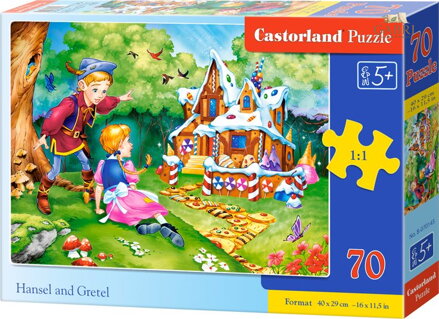 CASTORLAND Puzzle Jeníček a Mařenka 70 dílků