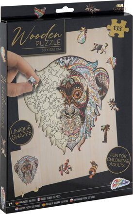 GRAFIX Obrysové puzzle Opice 133 dílků