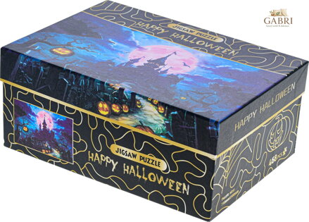 Puzzle Happy Halloween: Strašidelný zámek 468 dílků