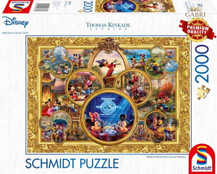 SCHMIDT Puzzle Koláž: Mickey a Minie 2000 dílků