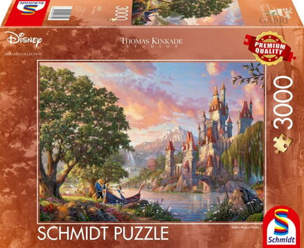 SCHMIDT Puzzle Kráska a zvíře: Kouzelný svět Belle 3000 dílků
