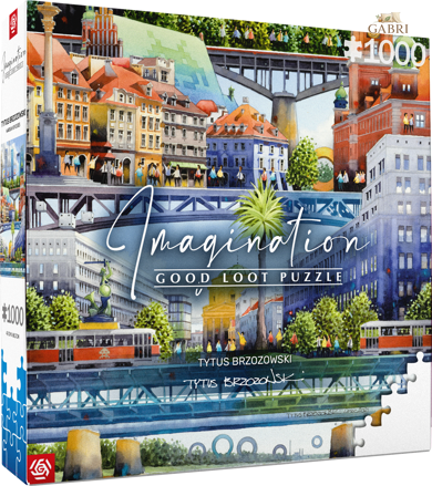 GOOD LOOT Puzzle Imagination: Tytus Brzozowski - Warsaw bridges 1000 dílků
