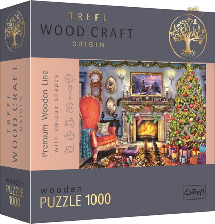 TREFL Wood Craft Origin puzzle U krbu 1000 dílků