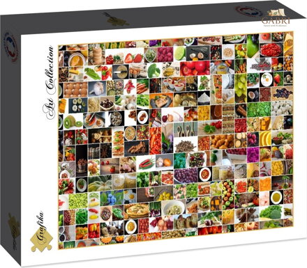 GRAFIKA Puzzle Koláž: Kuchyně v barvách 1500 dílků
